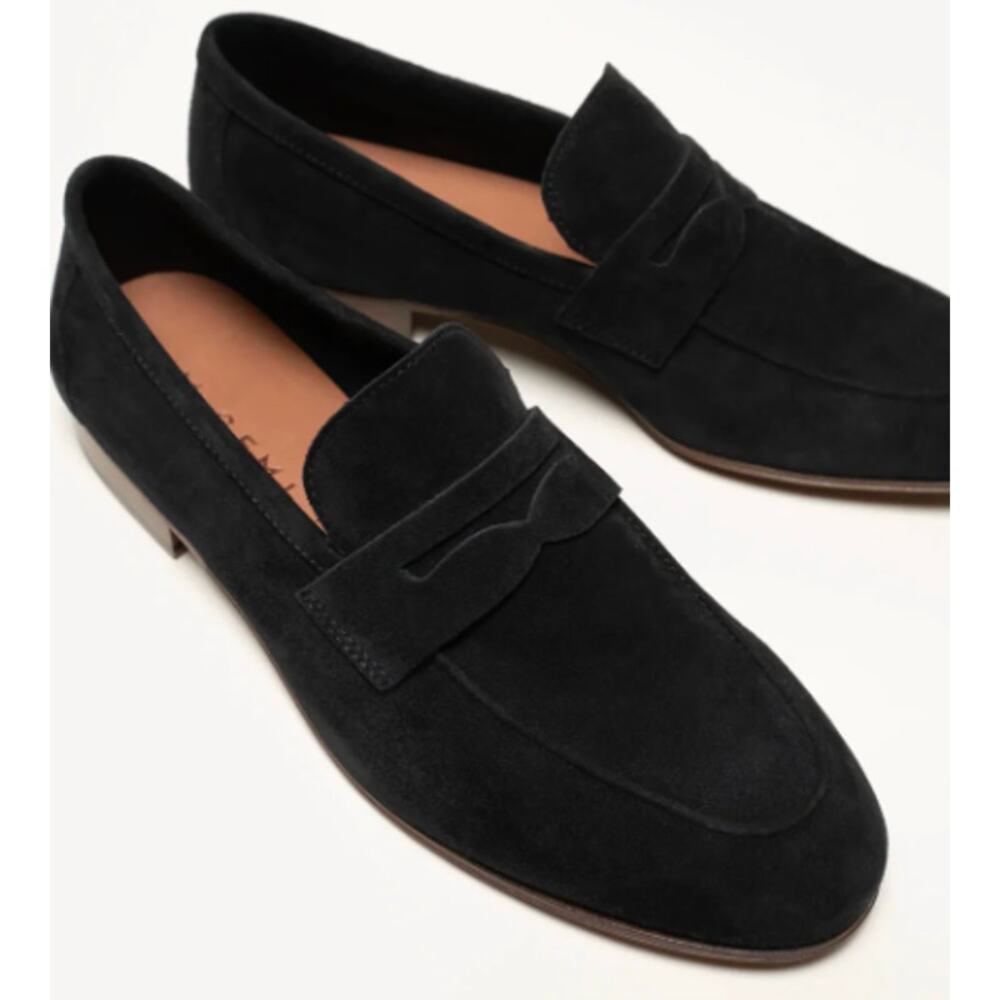 M. Gemi The Sacca Donna Black Suede Loafers size 40